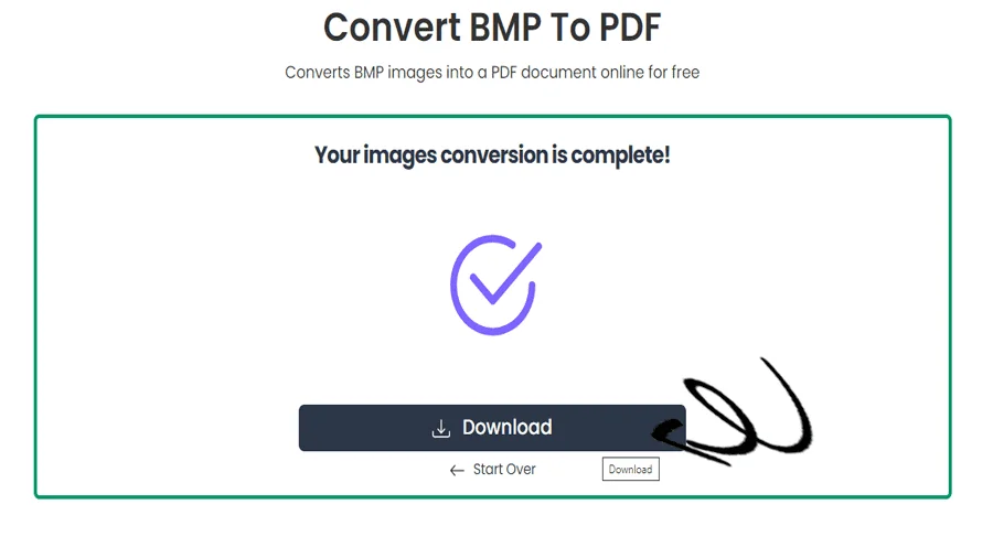 BMP to PDF Conversion Program