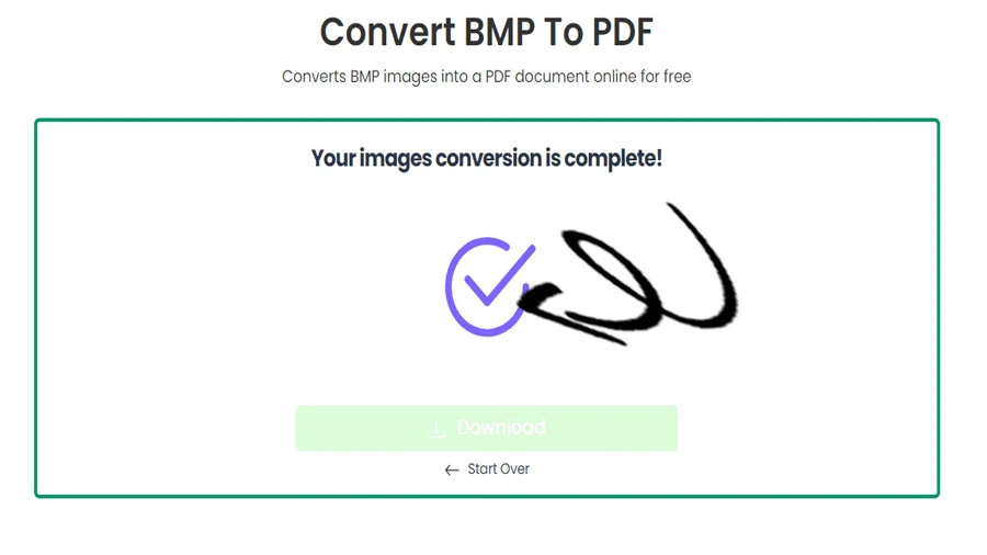 Efficient BMP to PDF Converter