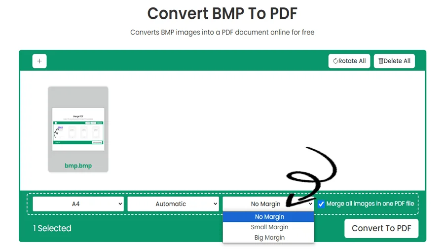 Bulk BMP to PDF Converter