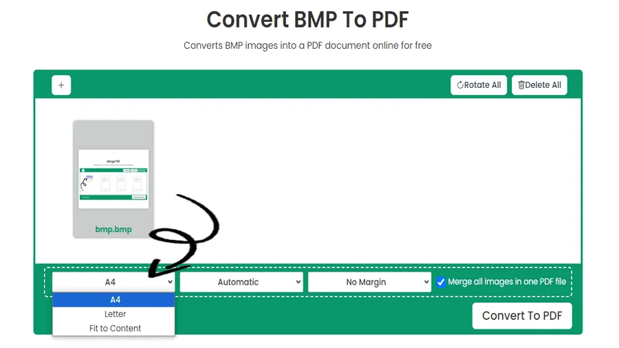 Convert BMP Files to PDF Easily