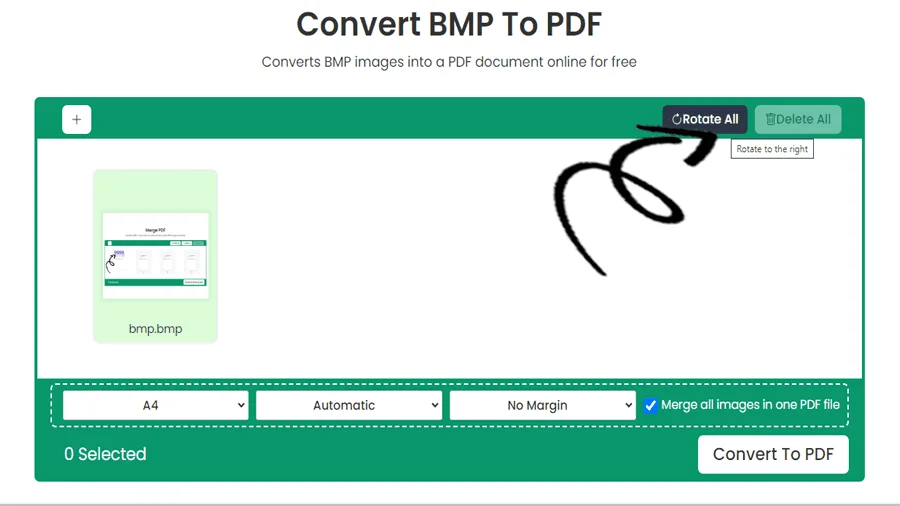 BMP to PDF Online