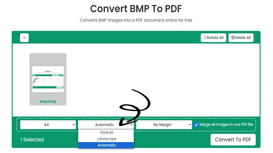 Quick BMP to PDF Conversion