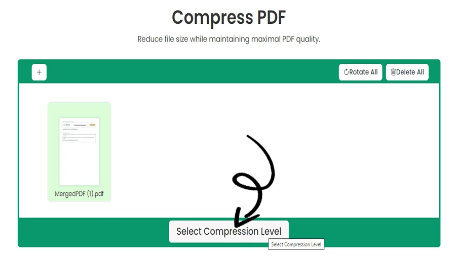 Online PDF Compression