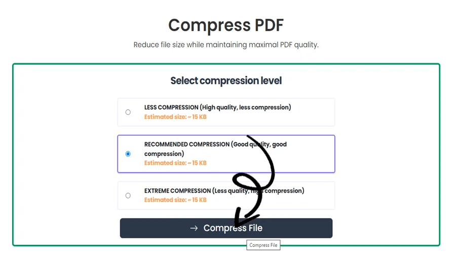 PDF Compression Service