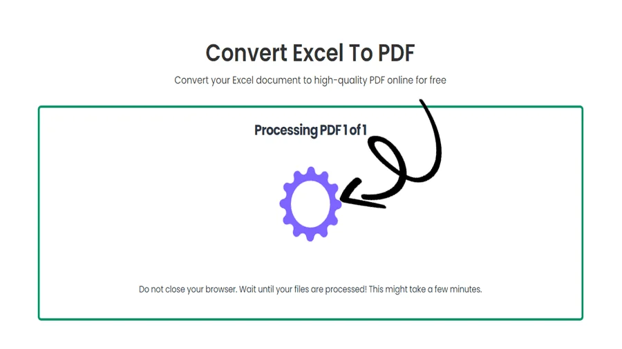 Excel Spreadsheet to PDF