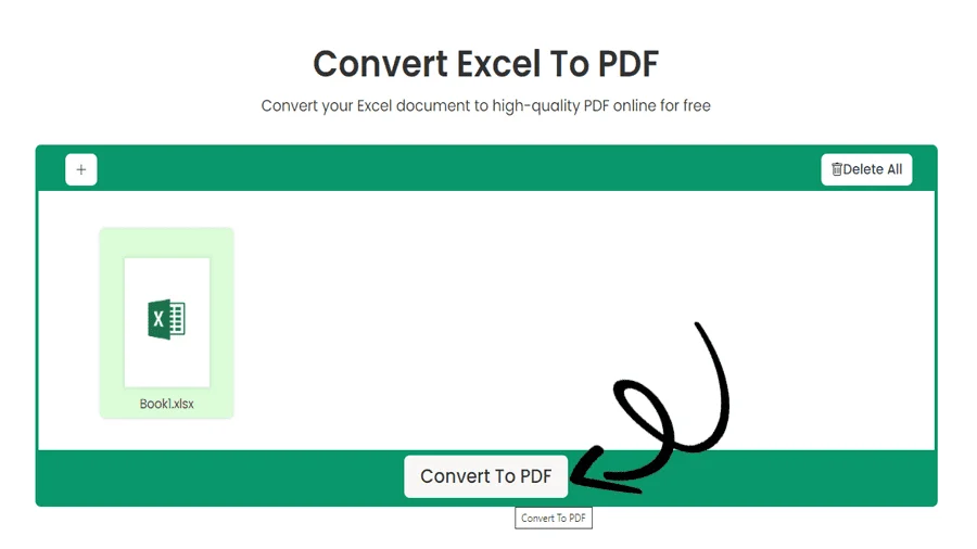 Excel to PDF Online