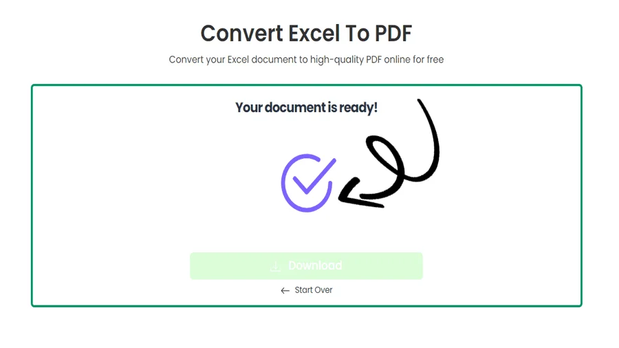 Excel to PDF Tool