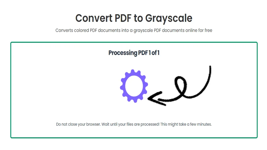 Make PDF Grayscale