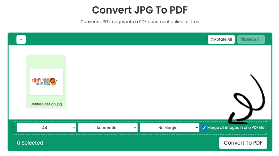 Bulk JPG to PDF Converter