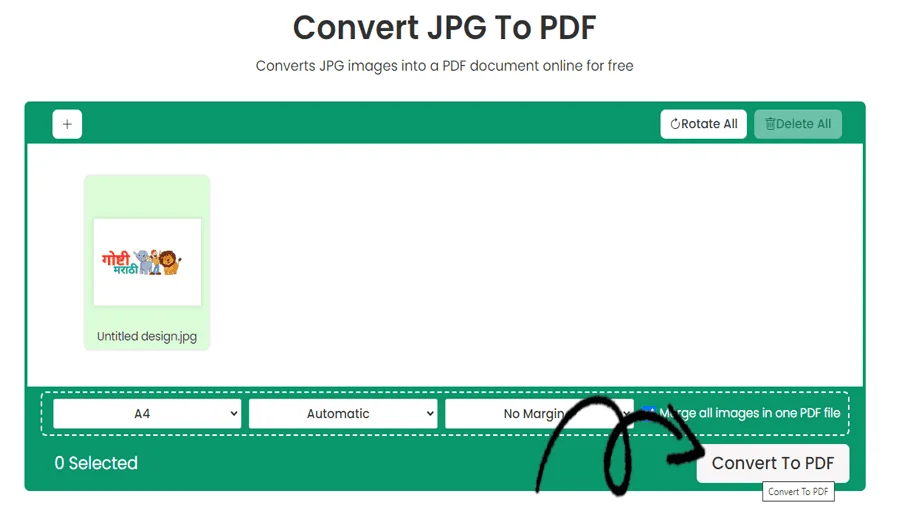 Fast JPG to PDF Converter