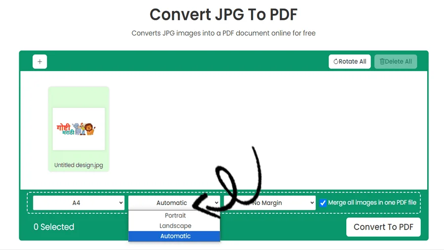Simple JPG to PDF Converter