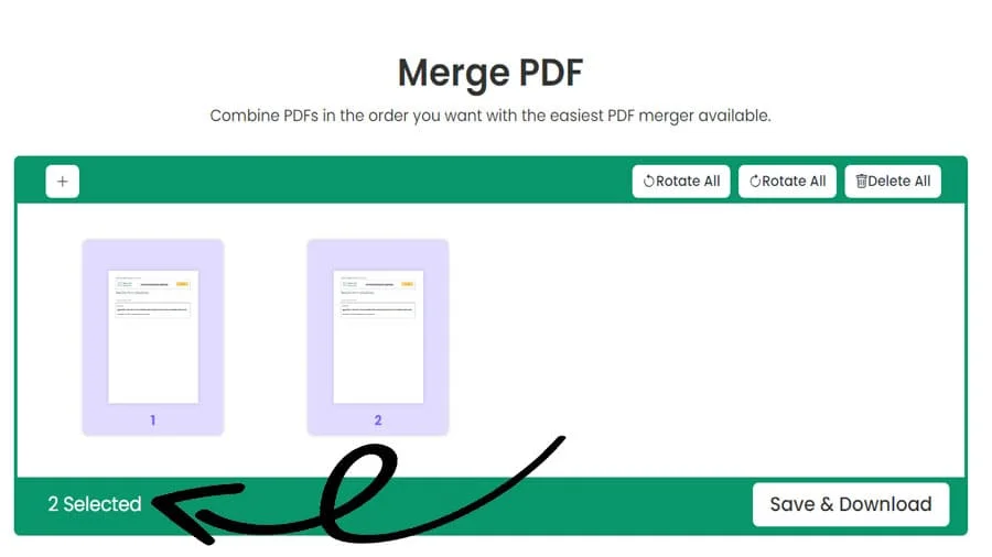 Quick PDF Merge