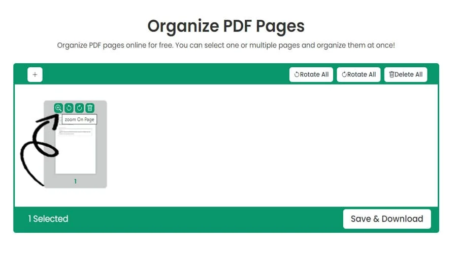 Arrange PDF Pages