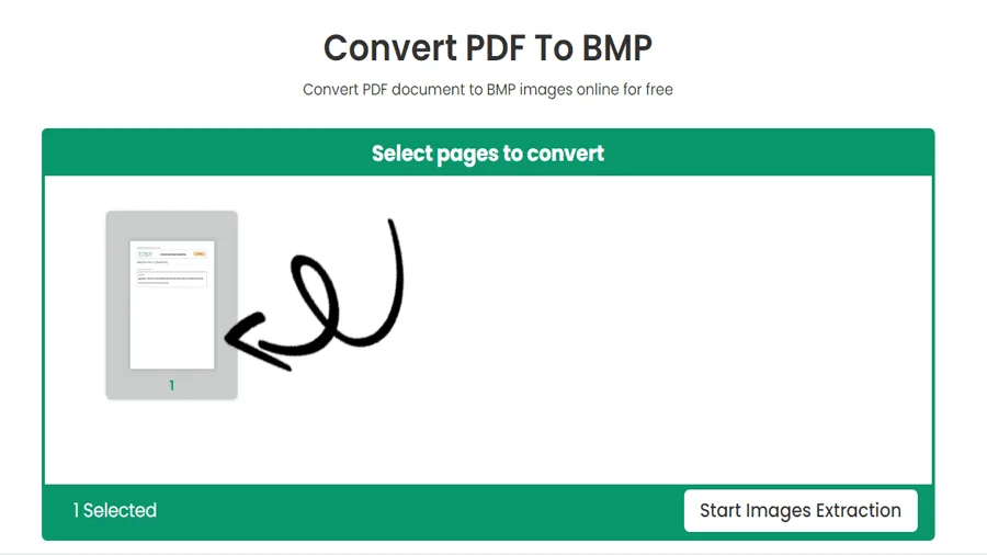 Free PDF to BMP Converter