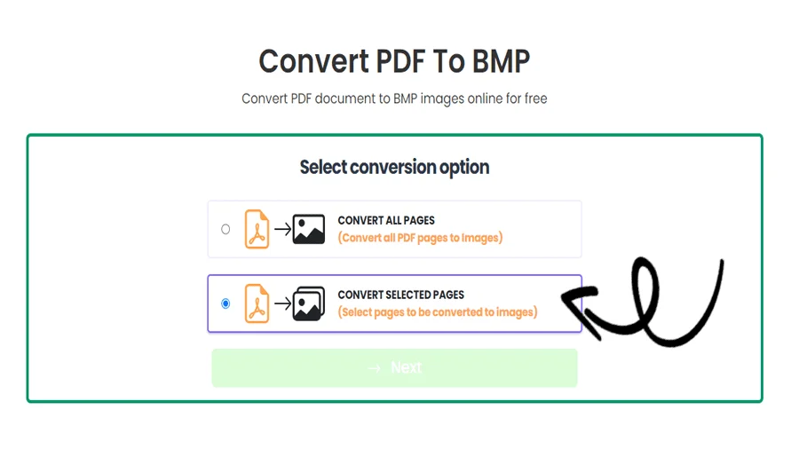 PDF to BMP Conversion Tool