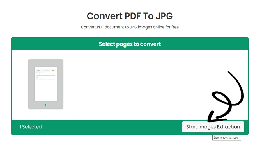 PDF to JPG Conversion Tool