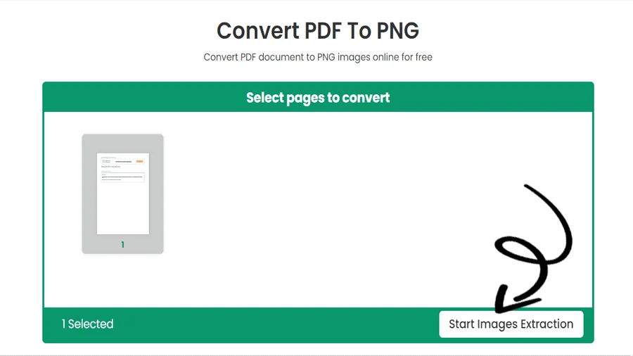 PDF to PNG Conversion Tool