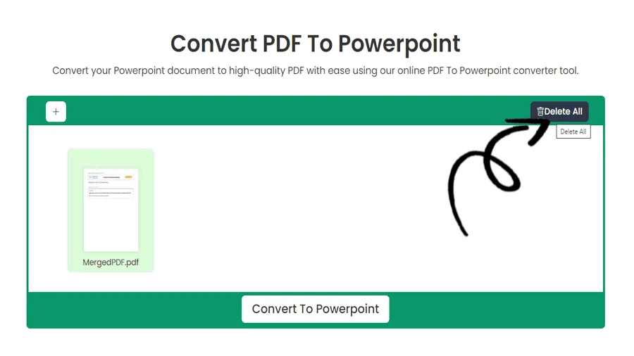 PDF to PPT Conversion Tool