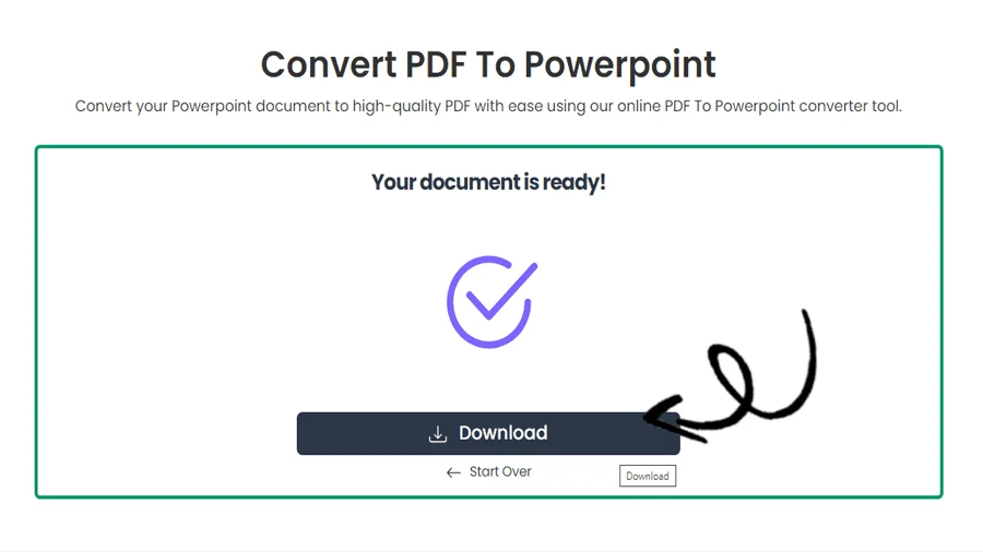 Simple PDF to PPT Converter