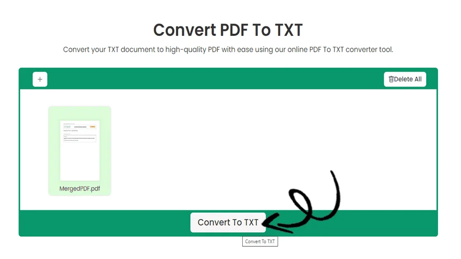 Online PDF to Text Converter