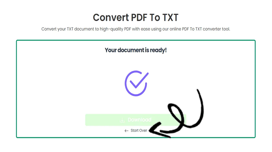 Quick PDF to Text Conversion