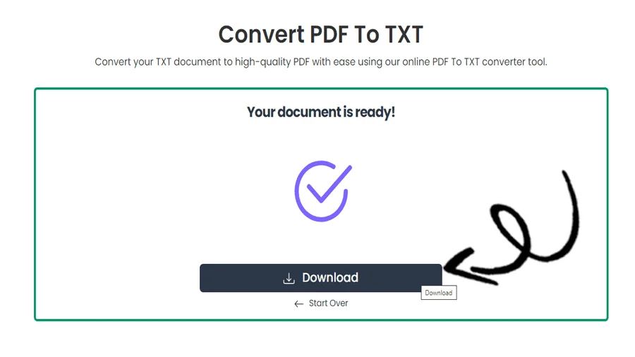 Simple PDF to Text Converter