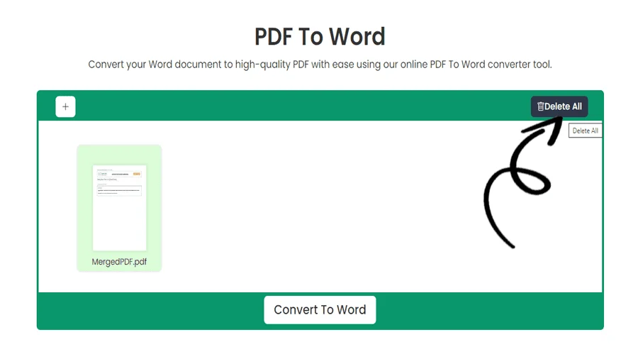 PDF to Word Conversion Tool