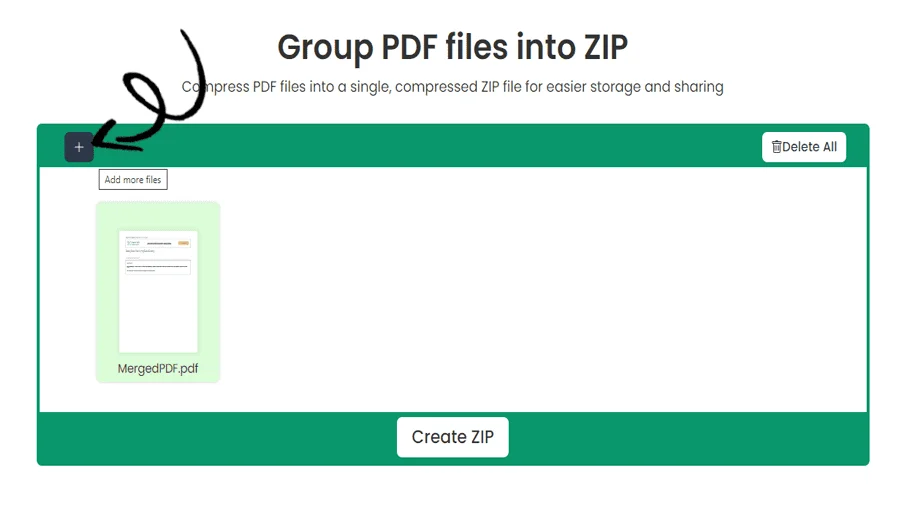 Convert PDF to ZIP