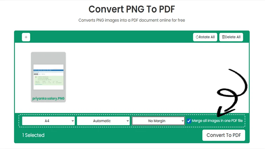 Batch PNG to PDF Converter