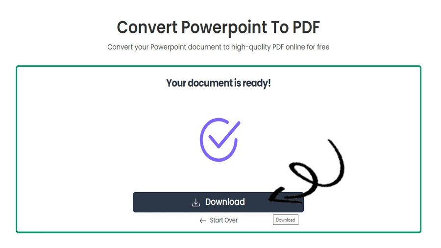 Simple PPT to PDF Converter