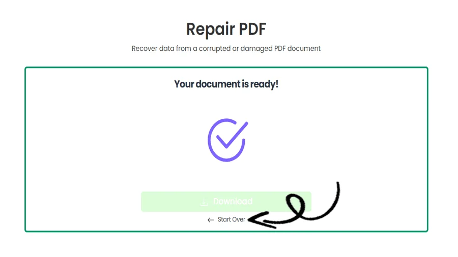 Recover PDF File