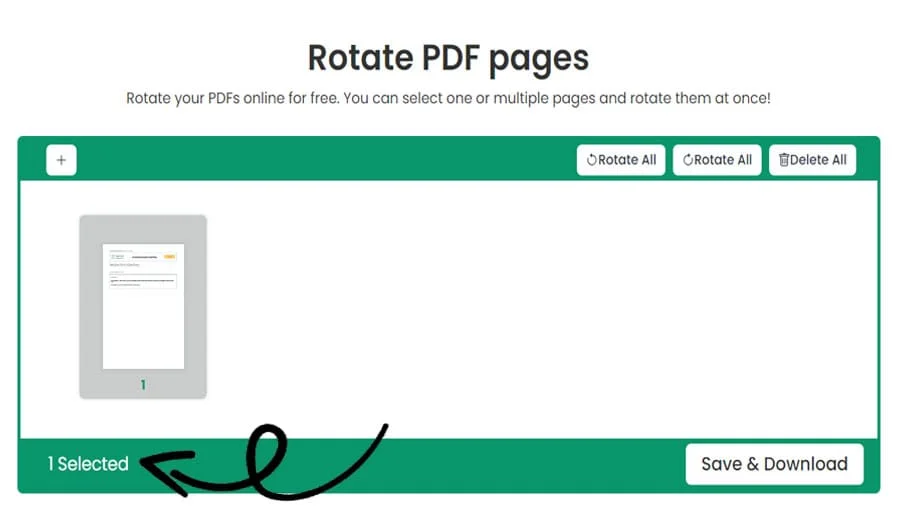 PDF Page Rotation Tool