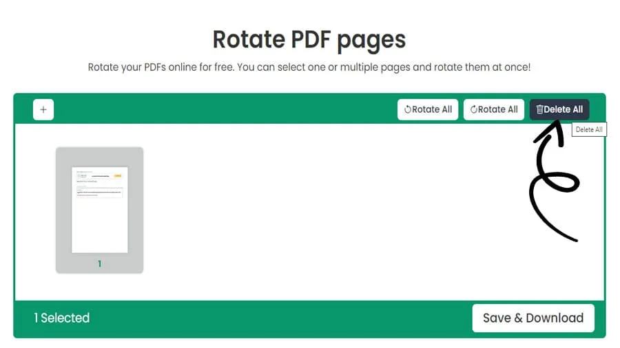 PDF Page Rotation