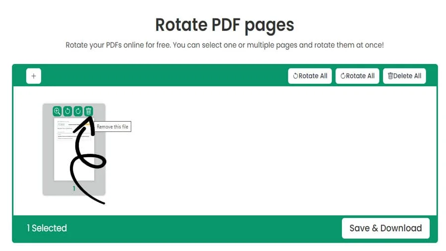 Rotate PDF Document