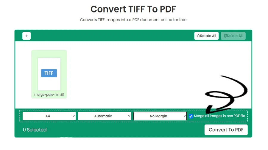 Batch TIFF to PDF Converter