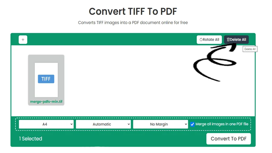 Free TIFF to PDF Converter