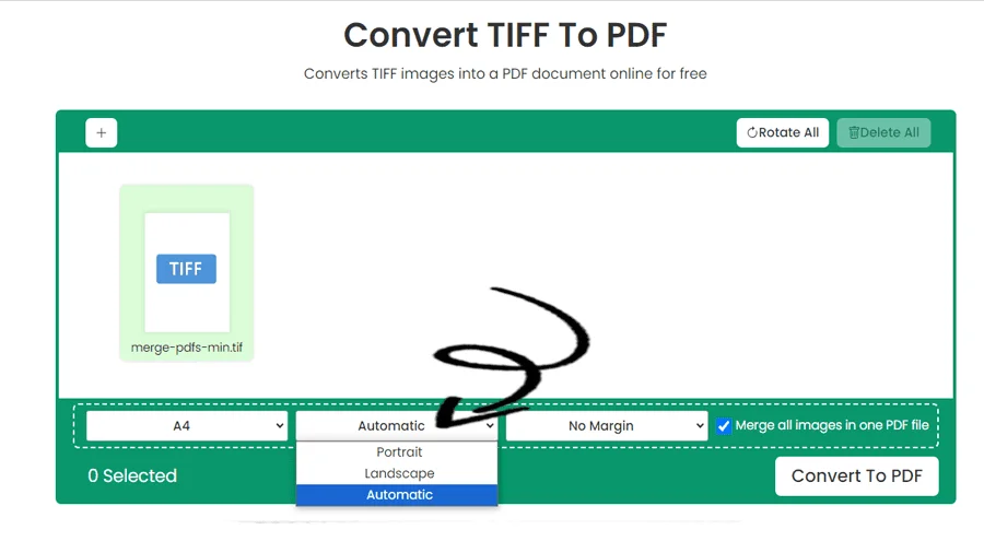 Simple TIFF to PDF Converter