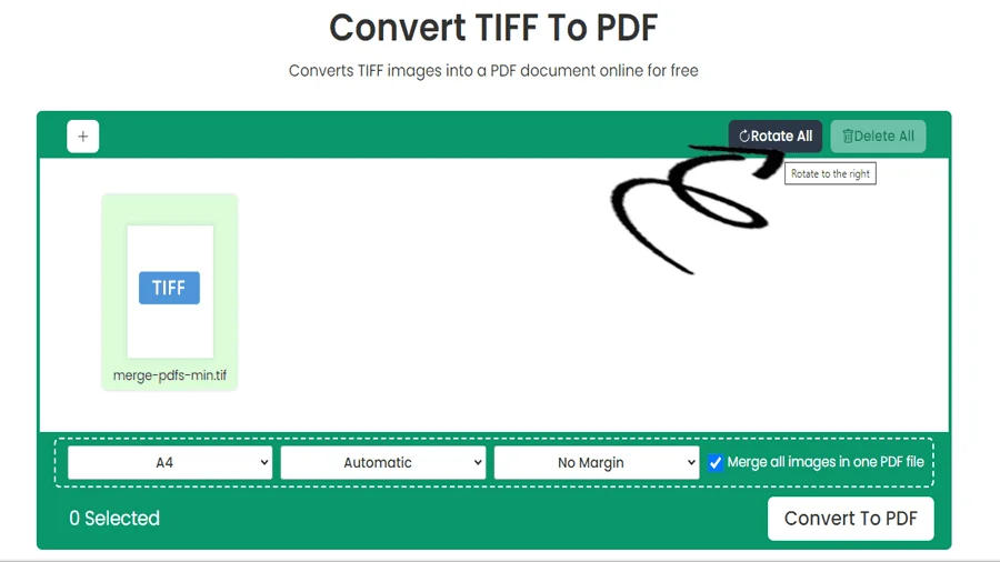 TIFF to PDF Conversion Tool