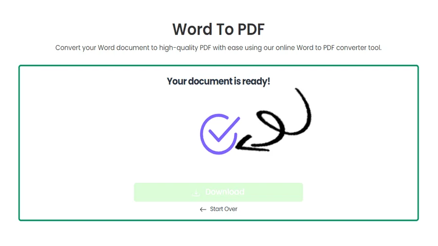 Word to PDF Converter Online Free